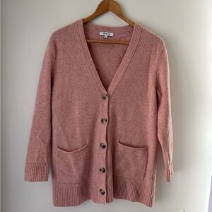 Madewell Dusty Pink Cardigan Sweater